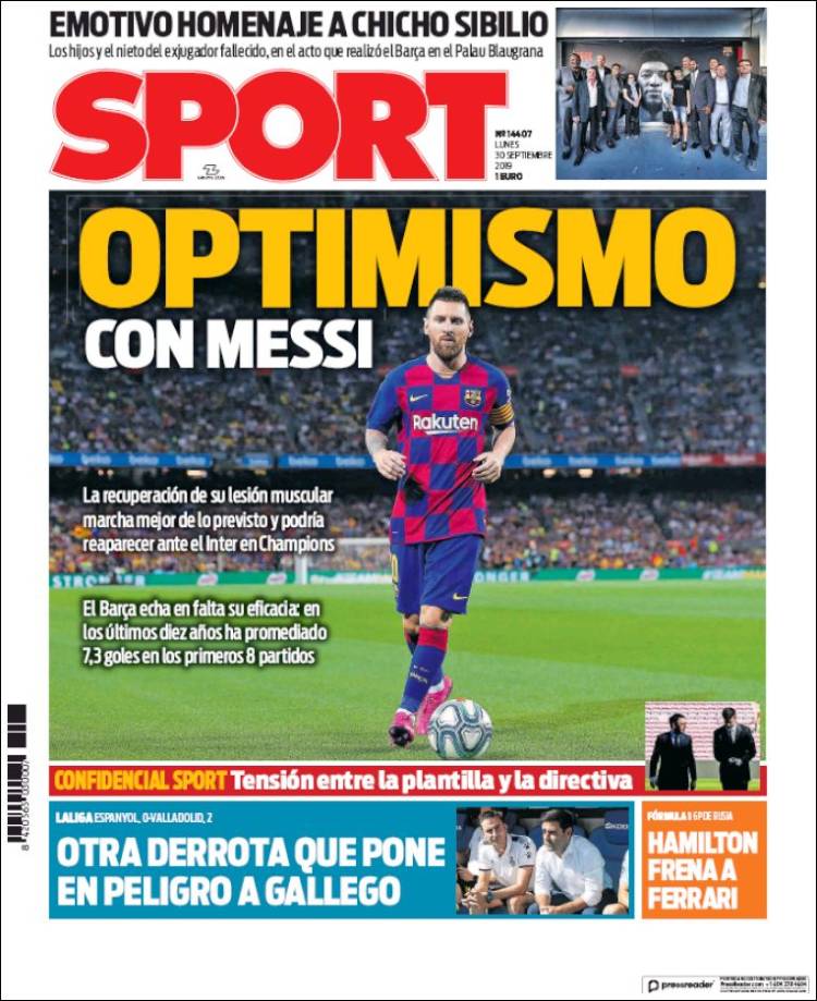 Las mejores portadas deportivas.