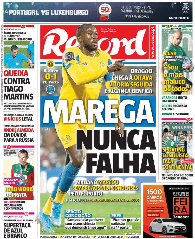 Las mejores portadas deportivas.
