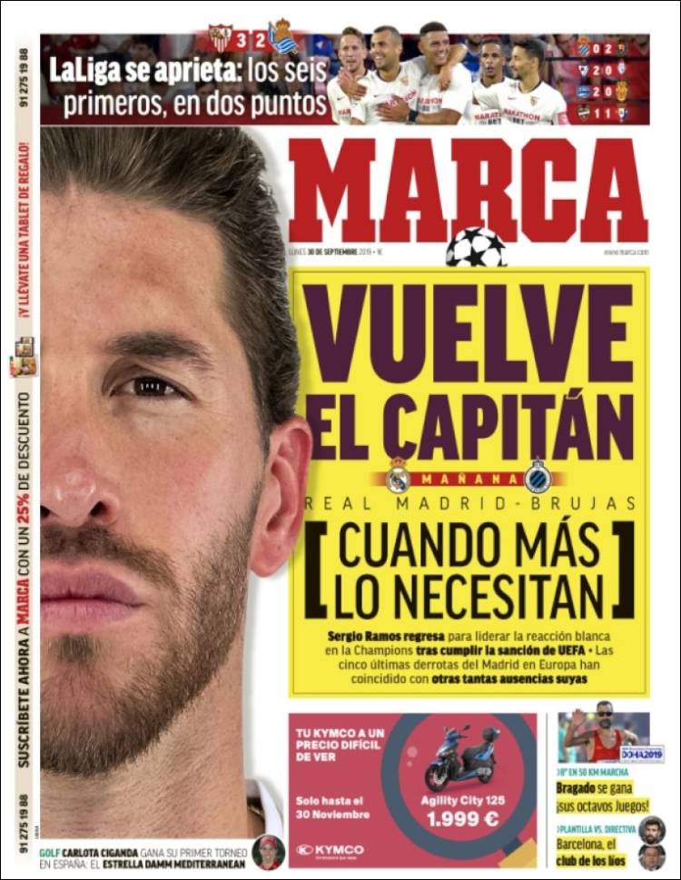 Las mejores portadas deportivas.