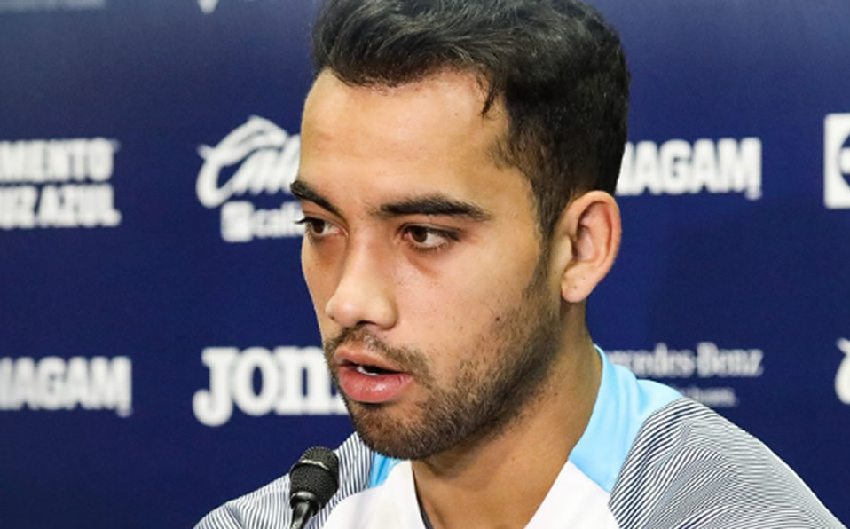 Durante la conferencia de este martes. ( Cruz Azul)