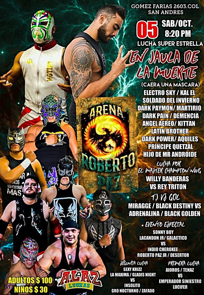 Carteleras de lucha libre del 3 al 9 de octubre