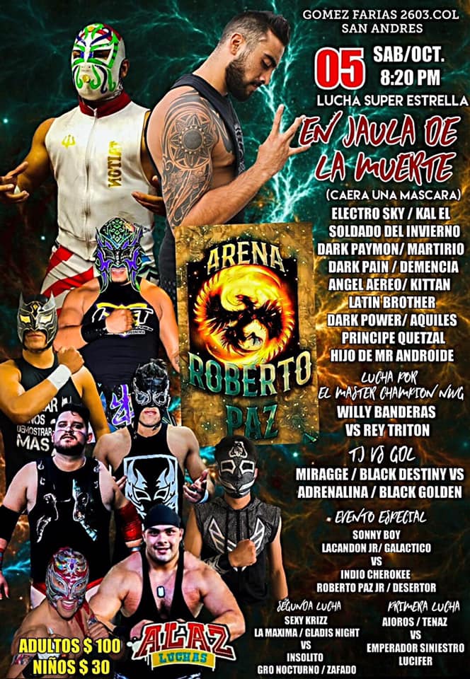 Carteleras de lucha libre del 3 al 9 de octubre