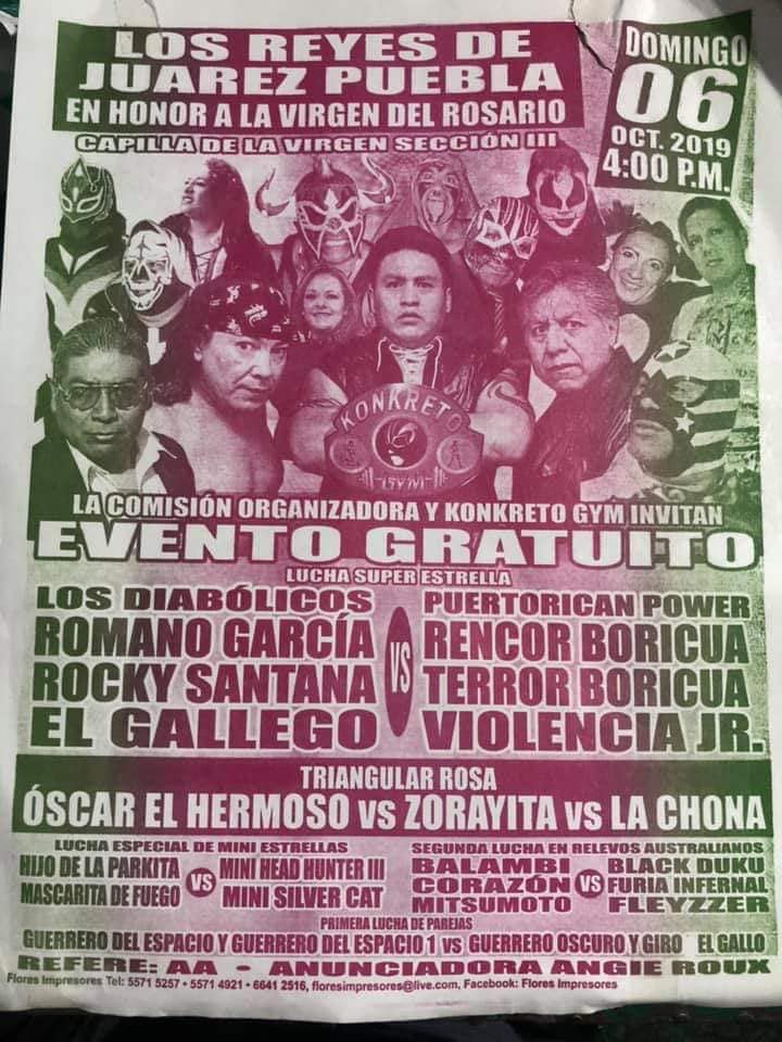 Carteleras de lucha libre del 3 al 9 de octubre