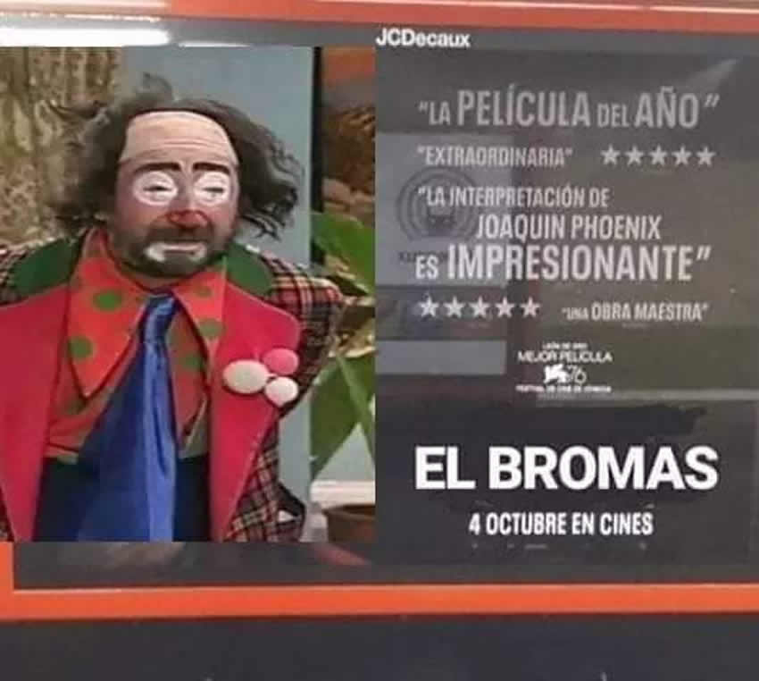 El Joker ha desatado memes, especialmente por el título de El Bromas, que supuestamente le dan en España