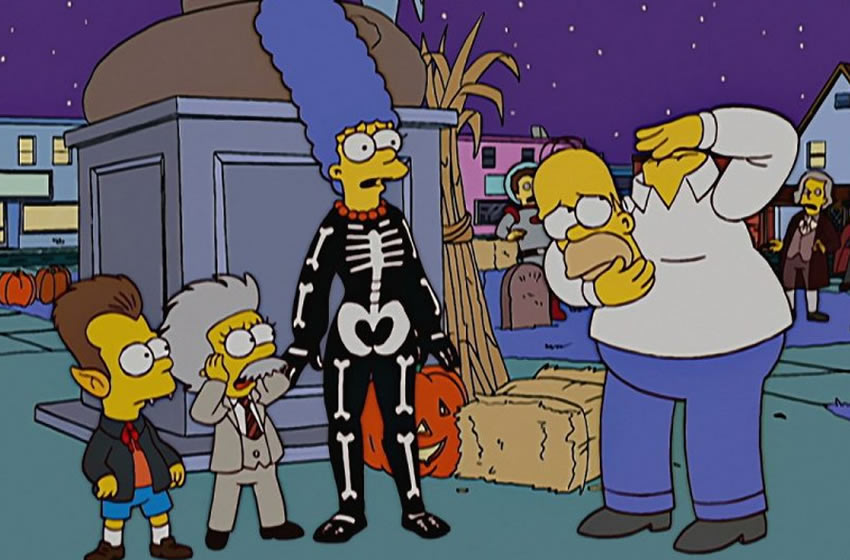 Los Simpson se preparan para el Halloween.