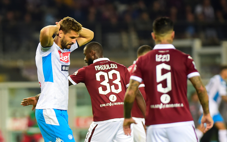 El Napoli se rezaga en la lucha por el título (Reuters)