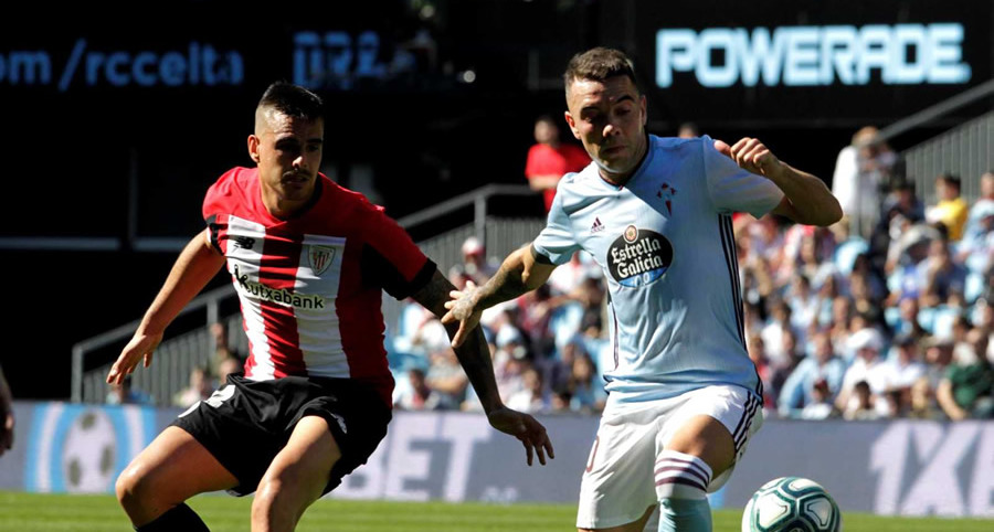 Iago Aspas le dio el triunfo al Celta. (Foto: EFE)