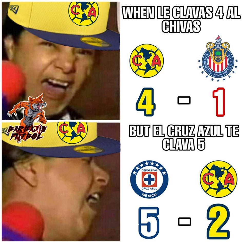 ¿Miedo al América? Dicen que la goleada de Cruz Azul ya está en sitios  para adultos.