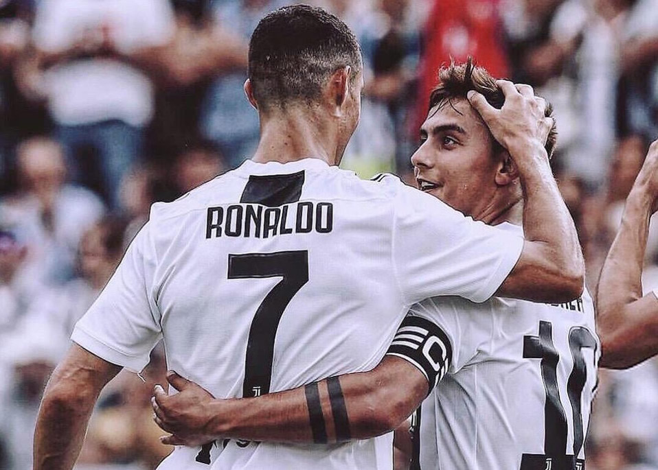 CR7 y Paulo celebrando un triunfo de la Juve (FOTO: Twitter)