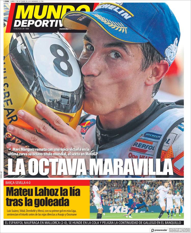 Las mejores portadas deportivas.