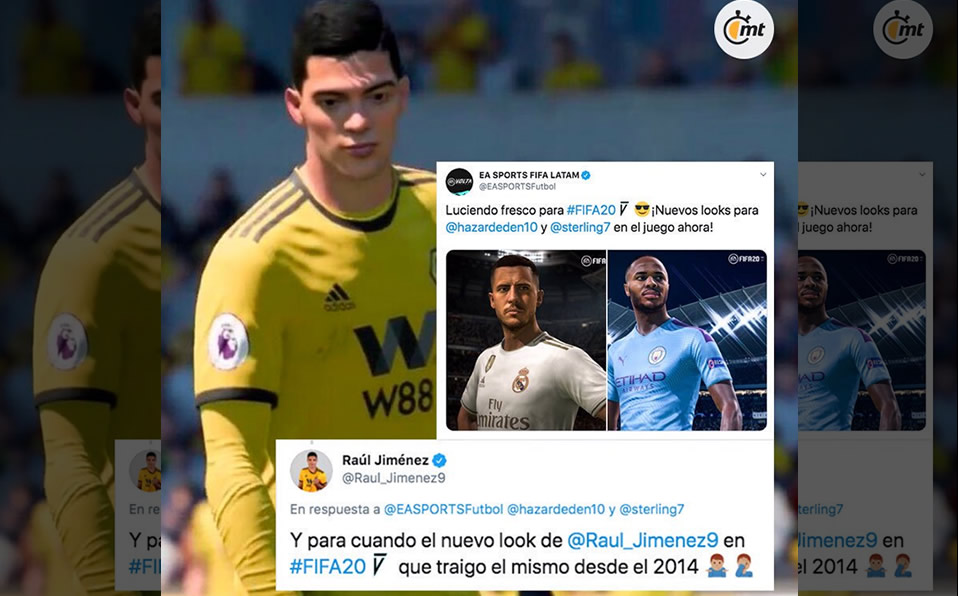 Raúl Jiménez tiene un rating de 80 puntos en el FIFA 20. (EA Sports)
