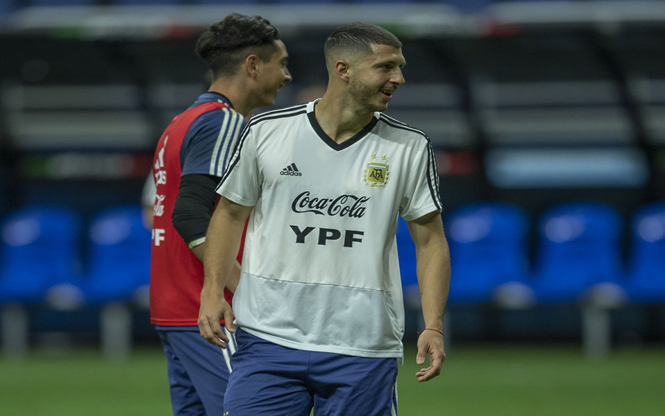 Guido Rodríguez en una práctica (MEXSPORT)