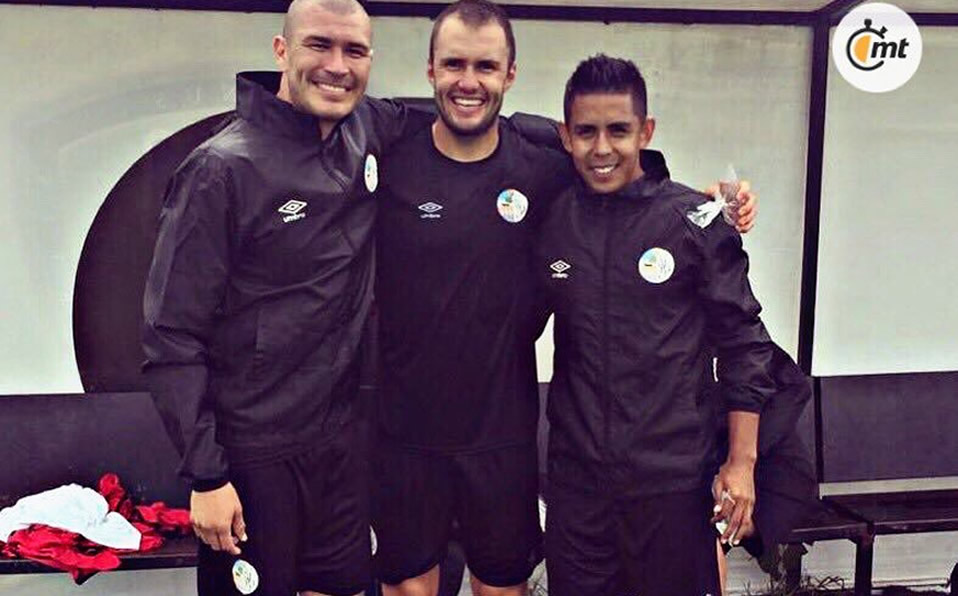 Chatón Enríquez, Kristian Álvarez y Néstor Calderón en Salamanca. (@ChatonOficial)