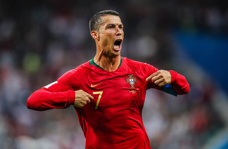Con el tanto conseguido hoy ante Luxemburgo, Cristiano Ronaldo llegó a 94 dianas con el selectivo de Portugal. Foto: Imago7