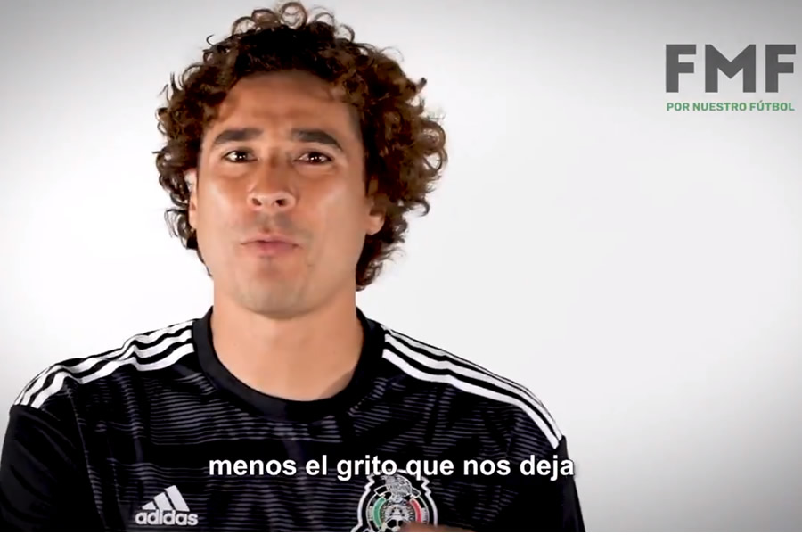 Ochoa fue uno de los jugadores que apareció en el mensaje.
