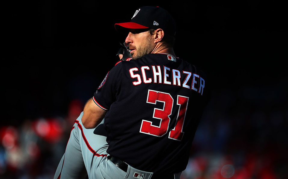 Max Scherzer lanzó su segunda salida de siete entradas en estos playoffs. (Foto: MLB)