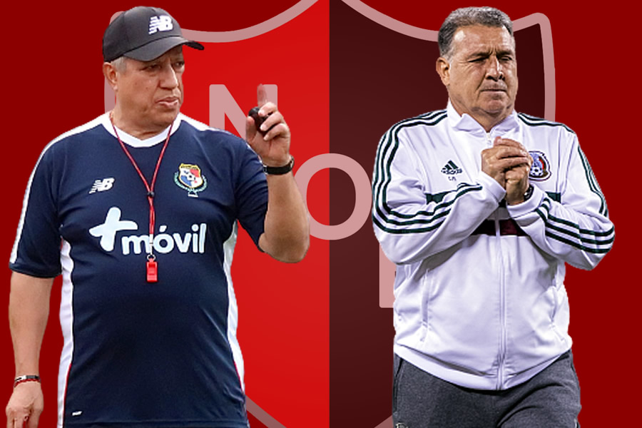 Gallego y Martino, técnicos de Panamá y México, respectivamente.