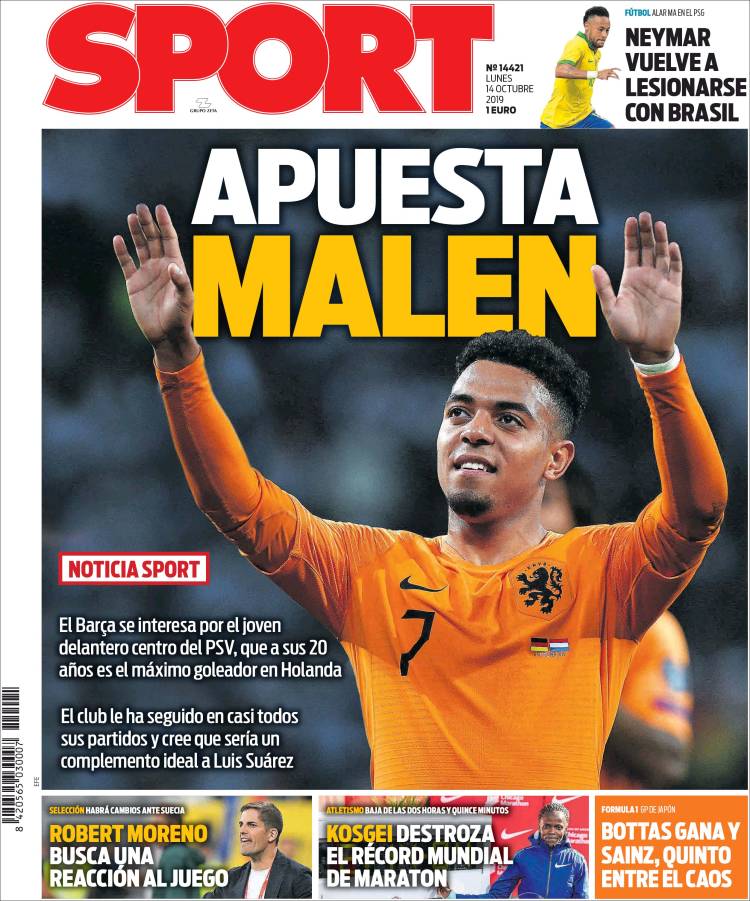 Las mejores portadas deportivas.
