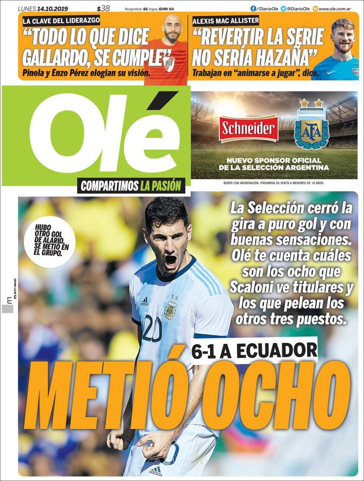 Las mejores portadas deportivas.