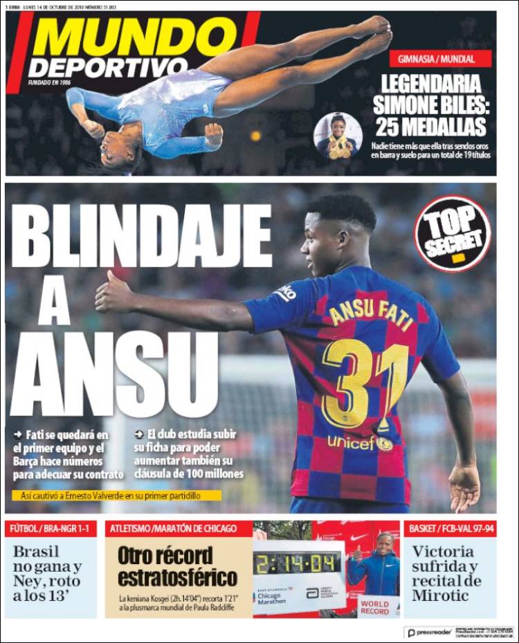 Las mejores portadas deportivas.