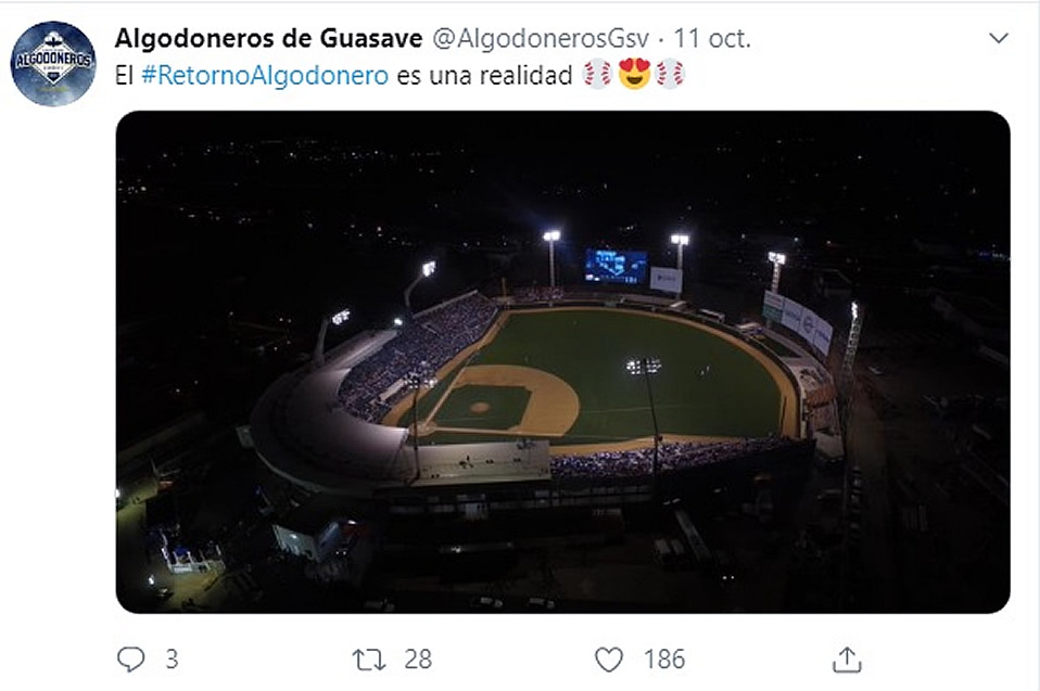 Algodoneros de Guasave gana el Ranking Digital #1 de la LMP