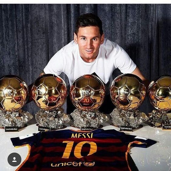Lionel Messi suma 5 Balones de Oro y un The Best como Mejor Futbolista del Mundo. (Pinterest)