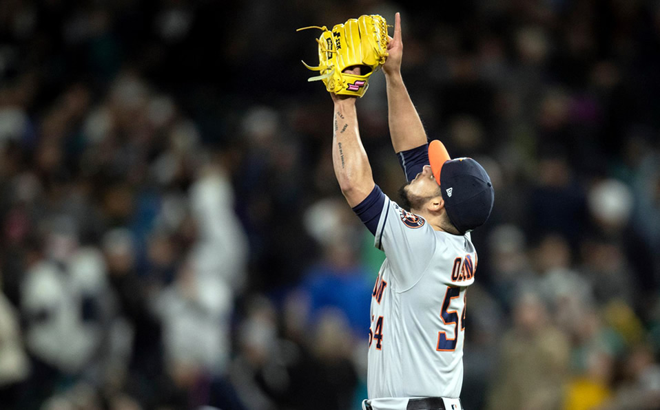 El trabajo de Osuna ha lucido más desde su llegada a los Astros. (Foto: @LosAstros)