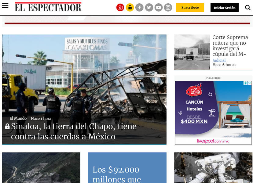 El Espectador de Colombia señaló que la tierra del Chapo Guzmán tiene contra las cuerdas al gobierno mexicano.