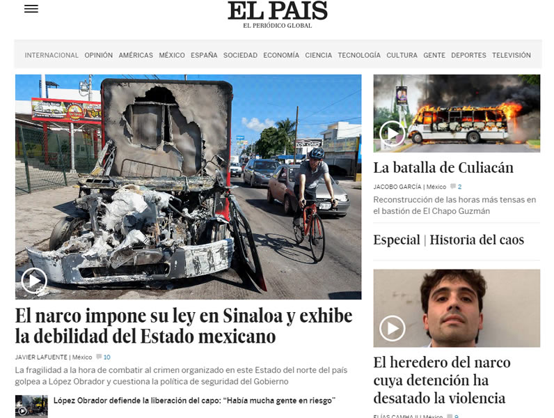 Chapo Guzmán: FOTO Reacción prensa internacional liberación Ovidio