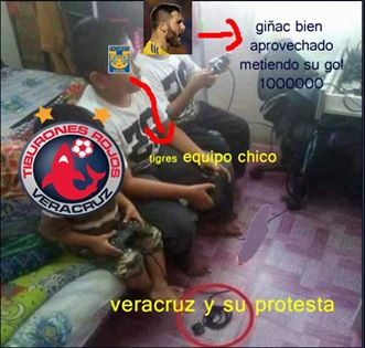 Los mejores memes que generó el juego Veracruz contra Tigres.