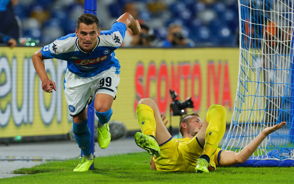 Milik se apuntó un doblete para liquidar el juego (AFP)
