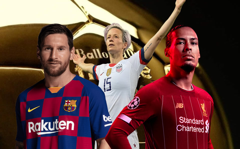 Van Djik Messi y Rapinoe, favoritos para llevarse el Balón de Oro 2019