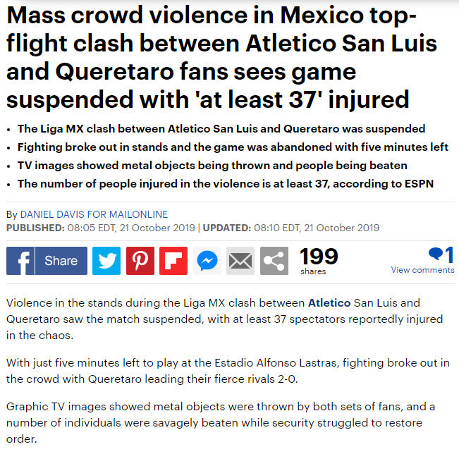 el prestigioso Daily Mail de Inglaterra también le dedicó varias líneas al escándalo en México