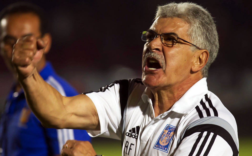 Ricardo Ferretti durante el juego del 2017 entre Veracruz y Tigres. (Imago7)