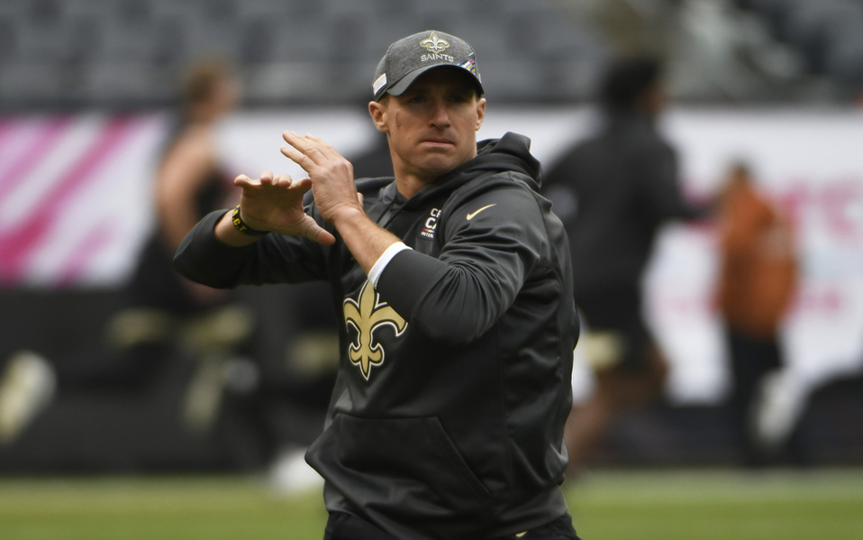 Drew Brees podría reaparecer con los Saints (AFP)