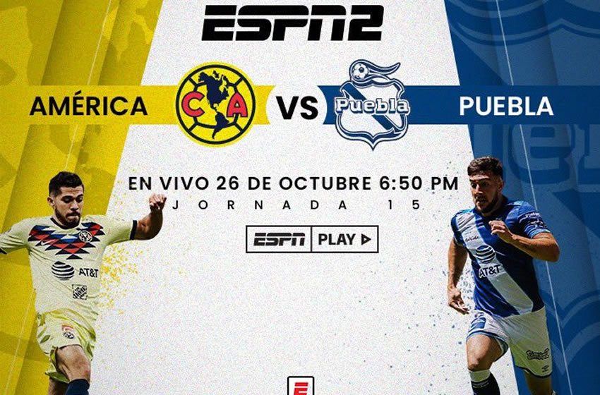 El anuncio del América vs Puebla por ESPN. Foto ESPN