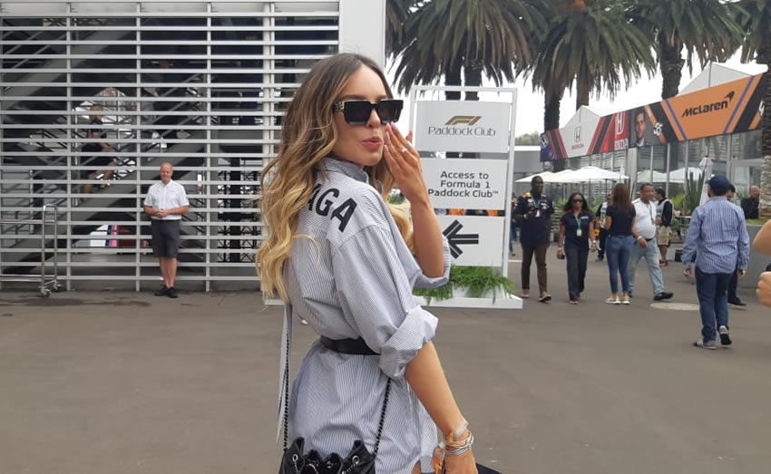 La belleza de Belinda eclipsó en el GP México. Foto: MT