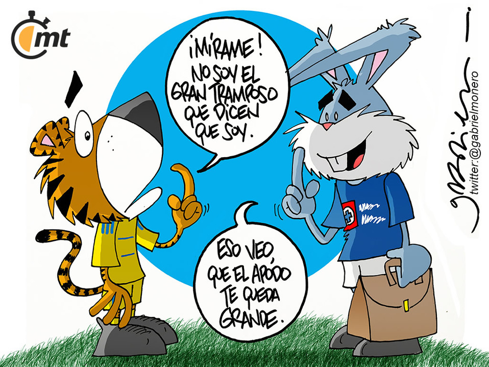 Cartón de Gabriel: Tigres tramposo