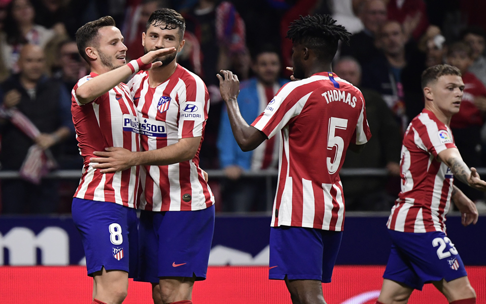 Los colchoneros supieron marcar en momentos clave del juego (AFP)