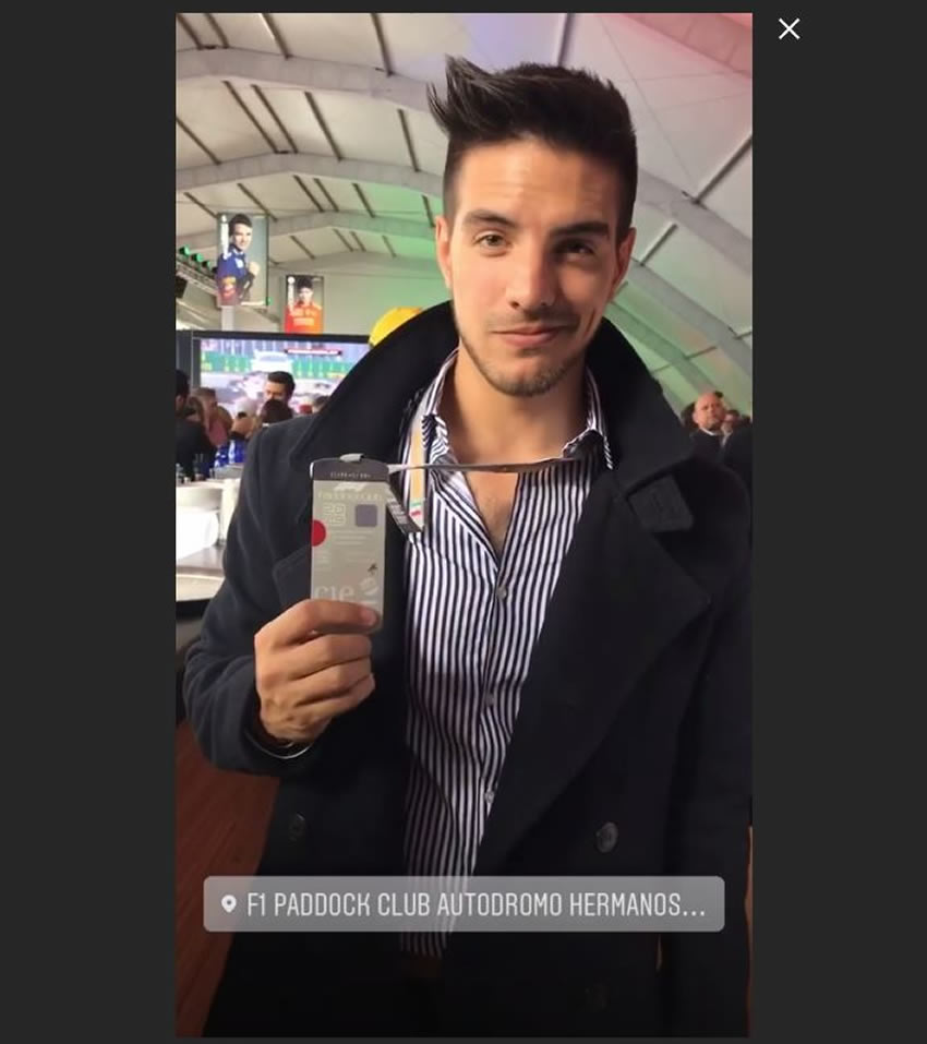 Vadhir Derbez presume su pase del GP México. Foto: IG Vadhir Derbez