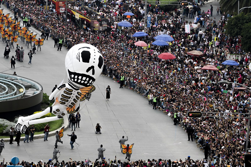 Desfile Internacional de Día de Muertos 2019. (Foto: Notimex)