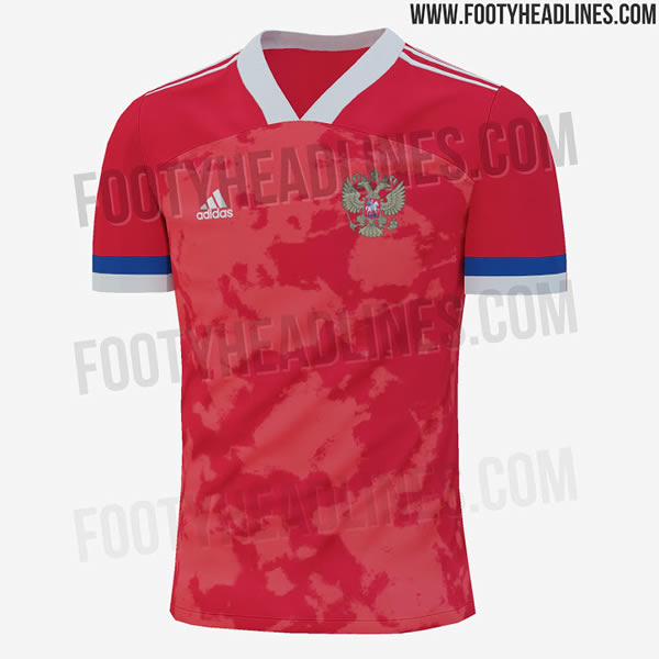 El selectivo de Rusia ya aseguró su lugar a la Euro 2020, luciría de rojo cuando sea local. FOTO: footyheadlines.com