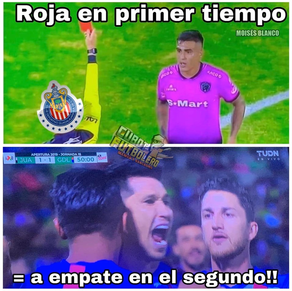 Algunos memes están enojados porque ganó Chivas ¡contra 10 de Juárez!
