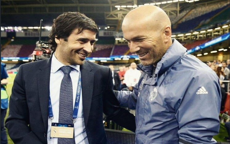Raúl González se ve en el banquillo del Real Madrid (Twitter @RaulGonzalez)