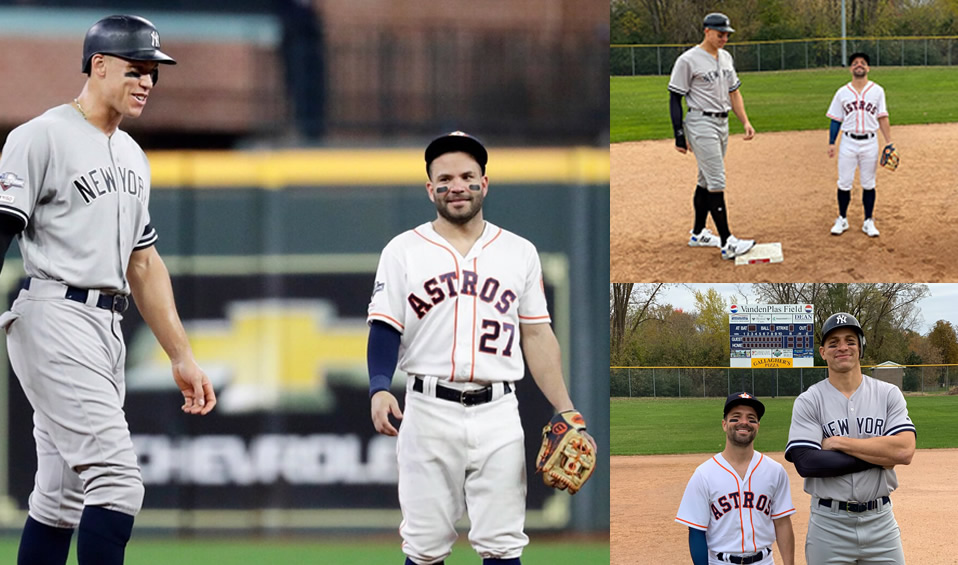 Jugador NFL recrea imagen de Altuve-Judge como disfraz de Halloween