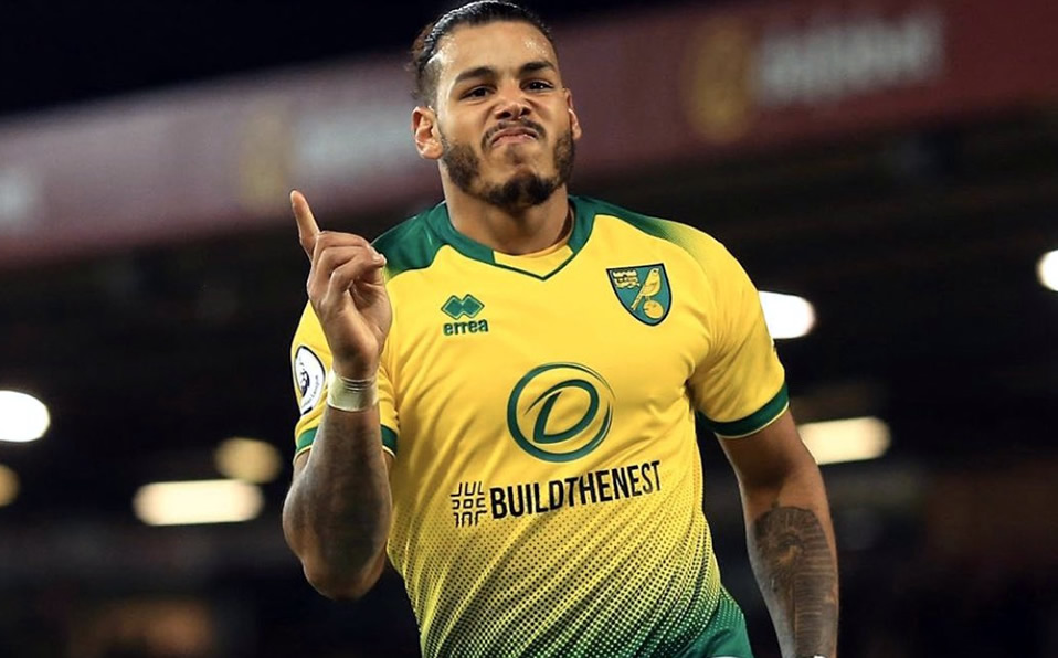Onel Hernández celebra su primer gol en Inglaterra. (Foto: @NorwichCityFC)