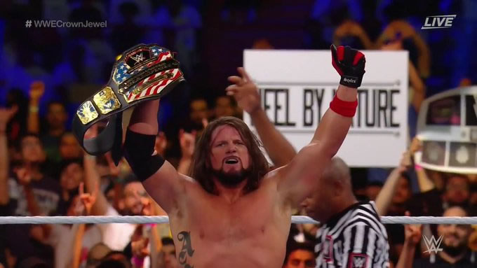 AJ Styles sigue reinando en Estados Unidos.