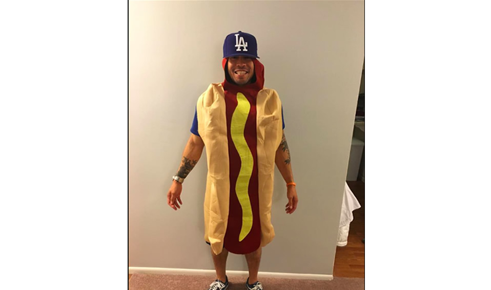 Una comida clásica del beisbol también es un buen disfraz