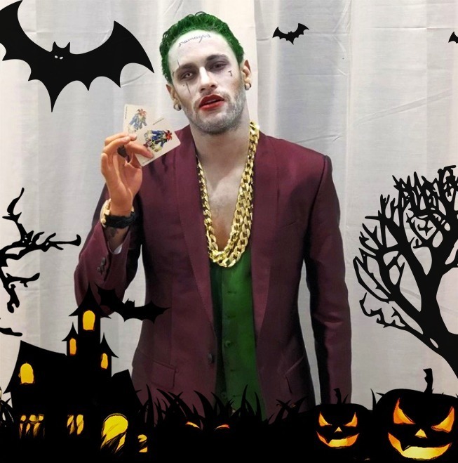 Neymar se disfrazó de Joker