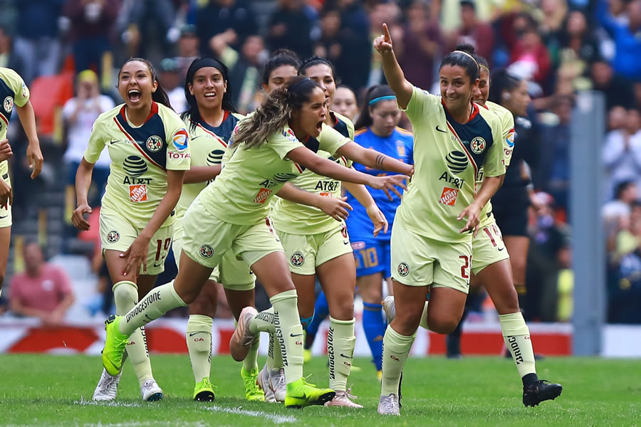 Diana marcó dos goles en la Final que disputó América ante Tigres en el Apertura 2018. FOTO: Imago7.